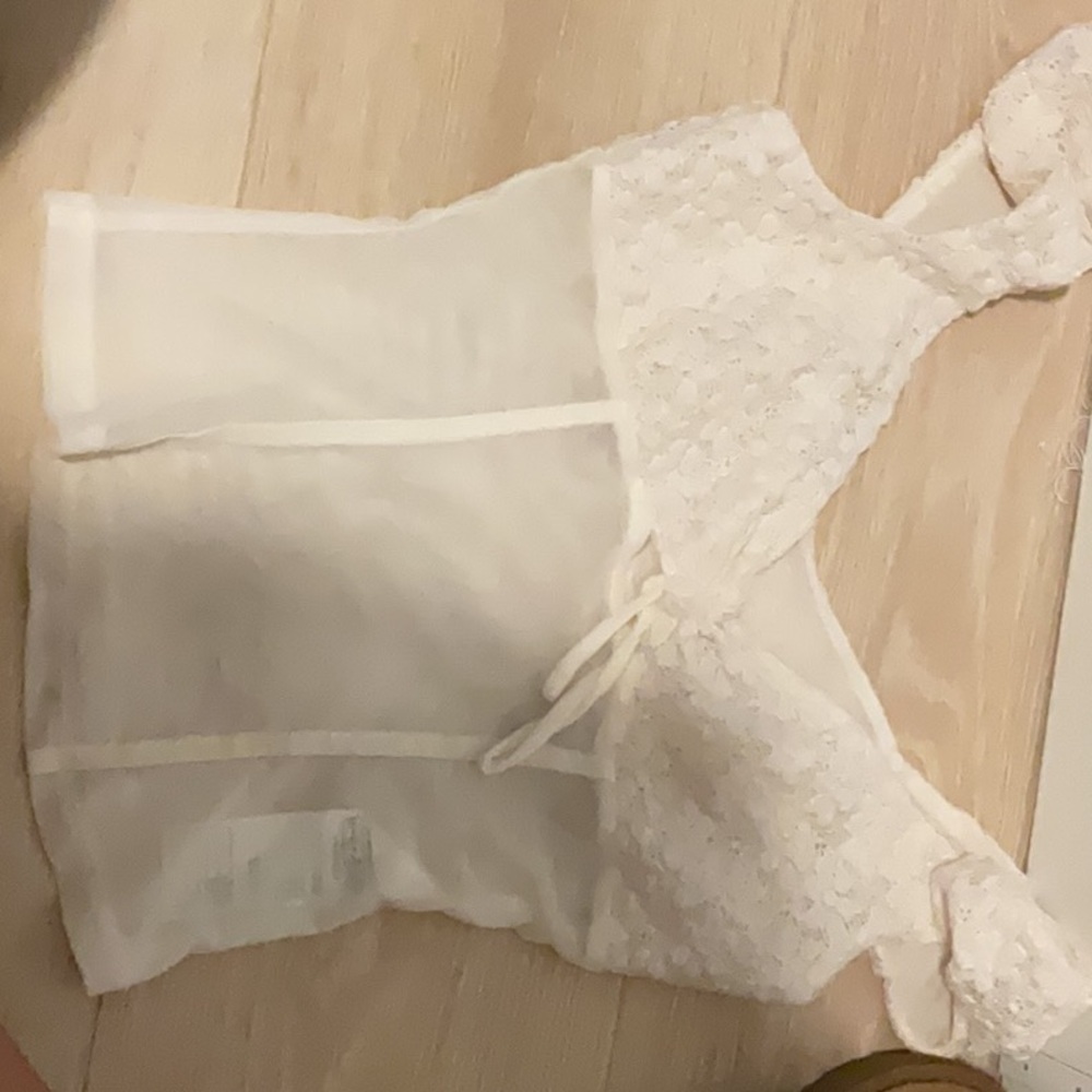 Urban Outfitters Cream Lace Chemise